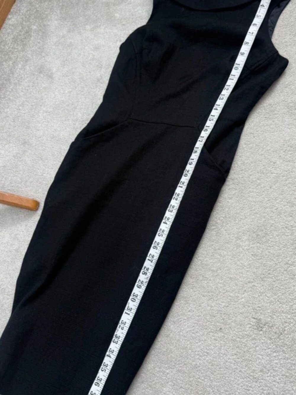 Boden Black Textured Collared Pencil Dress Size 8 - Picture 5 of 5